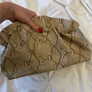 Anthropologie animal print clutch
